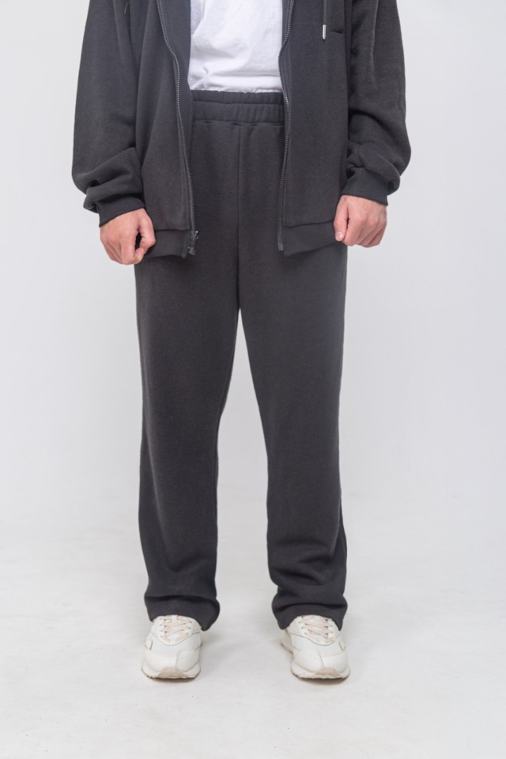 Мужские черные штаны из конопли и органического хлопка Uzor Wear